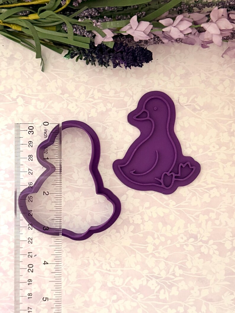 Silly Goose Cookie Cutter and stamp l Party Cookie Cutter l Cookie pattern l fondant stamp l Baking stamp l fondant stamps image 8