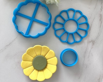 Floral Daisy Clay Cutter l Trinket Dish Mold l Holiday Clay gift l Clay craft tools l polymer clay cutters l teacher classroom craft