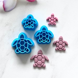 Turtle cutter | clay cutters | summer earring cutters | turtle earrings l sea turtle clay cutters l polymer clay cutters l ocean cutters