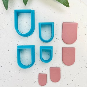 Arch cutters | polymer clay cutters | cutters for earrings l oval clay cutters l shape clay cutter l clay craft cutter l school cutter