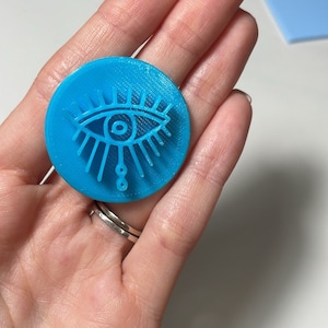 Evil eye stamp l polymer clay stamps l evil eye stamps for clay l clay tools l stamps for clay l  greek myth l boho eye stamp