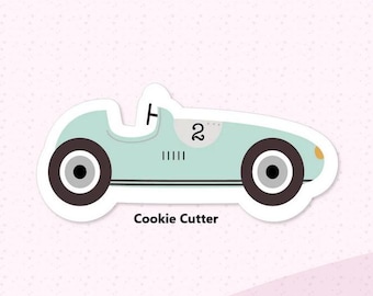 Vintage Car Cookie Cutter l Party Cookie Cutter l Race car baking tool l Children Party Favor l baking tool