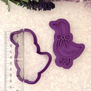 Silly Goose Cookie Cutter and stamp l Party Cookie Cutter l Cookie pattern l fondant stamp l Baking stamp l fondant stamps image 6