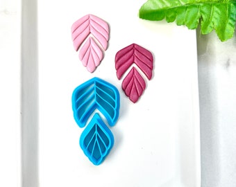 Double Leaf Clay Earring Cutters: 3D Printed PLA Tool