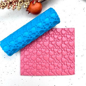 Heart Clay Roller: Polymer Clay Texture Tool