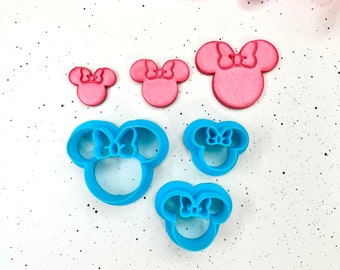 Mouse with Bow Clay Cutter: Polymer Clay, Cookie, Fondant