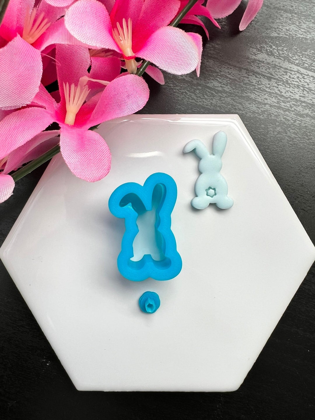 Easter Bunny Clay Cutters, Clay Cutters for Earrings, Bunny Cutters ...