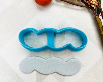 Funky haarspeldje: kleivorm: 65 mm polymeerklei