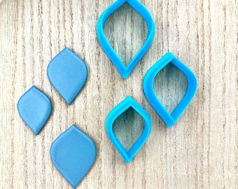 Teardrop Polymer Clay Cutter: Dangle, Leaf & Flower Shapes