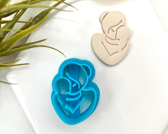Mother's Love Clay Cutter: Polymer Clay Earring Tool (35mm)