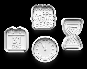 New Year Cookie Cutter, 2026, baking tool, New Year Cookies molds, Baking supplies, Winter cookie cutters, 2026 celebration cutters, Dec 31