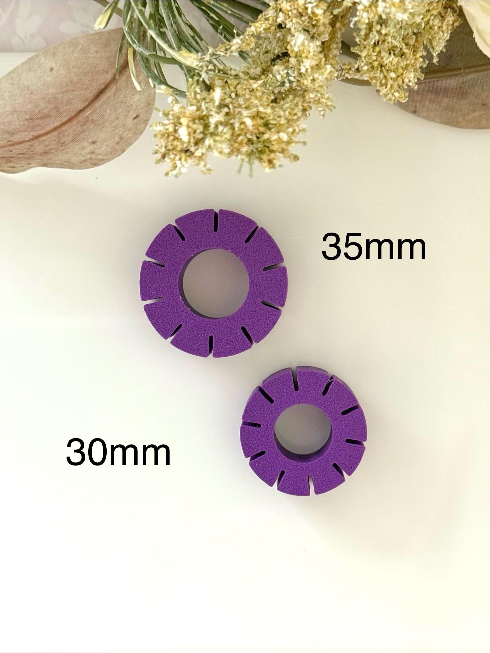 Guida Per Cerchi In Argilla Polimerica BENECREAT – Set Da 6 Misure Con Slot 0,8 Mm Per Orecchini Fai Da Te - 2