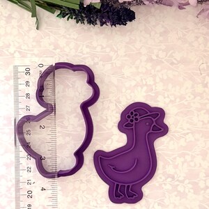 Silly Goose Cookie Cutter and stamp l Party Cookie Cutter l Cookie pattern l fondant stamp l Baking stamp l fondant stamps image 10