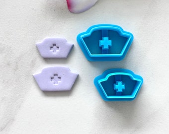 Nurses cap cutter | nurses hat cutter | clay cutters | nurse earrings l polymer clay cutters l health care cutters l hospital clay cutters