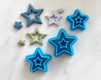 Star Cut Out Cutter: Polymer Clay Earring & Cookie Cutter