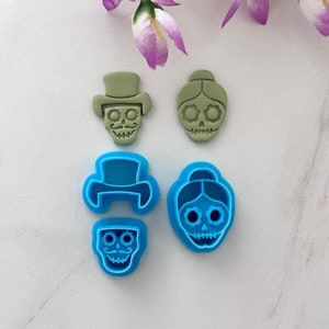 Día de los Muertos cutters | skull clay cutter | polymer clay earring cutters l skeleton clay cutter l polymer clay cutter l day of the dead