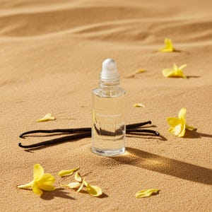 Golden Sand Perfume Oil – Floral Vanilla Musk, Unisex, Alcohol-Free