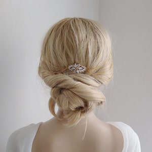 Floral Wedding Headpiece, Bridal Gold Chain Headpiece, Bridal Vintage Hair Accessory, Dainty Bridal Pearl Headpiece,  1920s Headpiece 37
