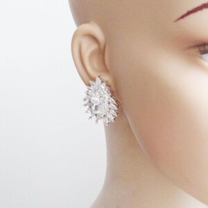 Bridal Simple Earring, Bridal Vintage Earring, Bridal Antique Silver Earring, Dainty Bridal Jewelry, Bridesmaid Jewelry, Timeless Earring 02