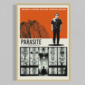 Parasite Mid Century Movie Poster | Film Posters | Minimalist Movie Poster | Digital Download | Printable Wall Art Poster