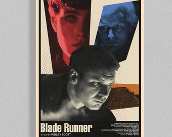 Blade Runner Mid Century Movie Poster | Film Posters | Minimalist Movie Poster | Digital Download | Printable Wall Art Poster