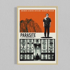 Parasite Mid Century Movie Poster | Film Posters | Minimalist Movie Poster | Digital Download | Printable Wall Art Poster