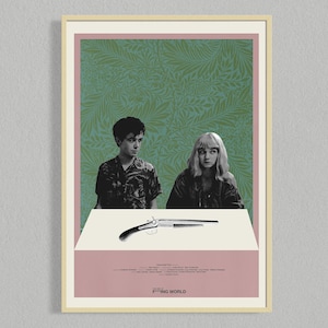 Póster de la película "Fin de la puta mierda" / Pósteres de cine / Póster minimalista / Descarga digital / Póster de arte mural imprimible