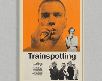Trainspotting Mid Century Movie Poster | Film Posters | Minimalist Movie Poster | Digital Download | Printable Wall Art Poster
