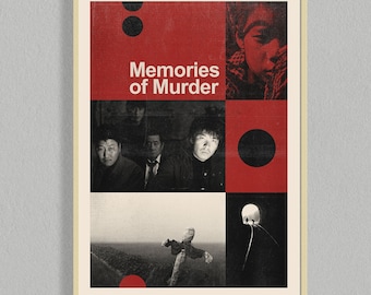 Póster de la película «Memorias de un asesino» / Póster de cine / Póster minimalista / Descarga digital / Póster imprimible para pared