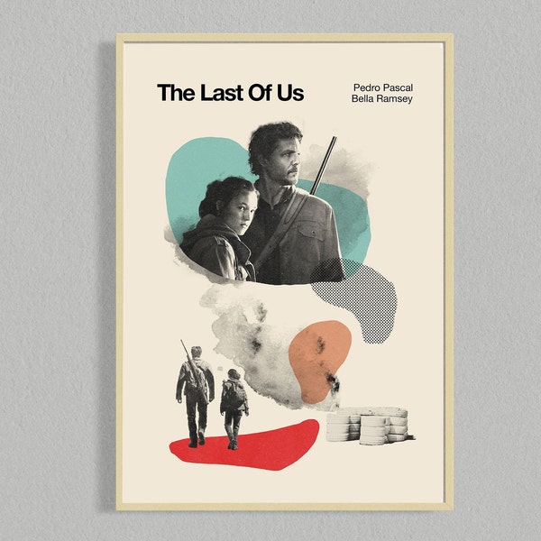 El último de nosotros cartel de película de mediados de siglo / carteles de película / cartel de película minimalista / descarga digital / cartel de arte de pared imprimible
