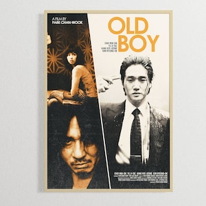 Oldboy Movie Mid Century Movie Poster | Film Posters | Minimalist Movie Poster | Digital Download | Printable Wall Art Poster