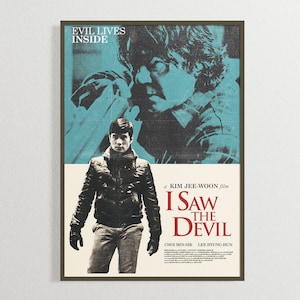 I Saw The Devil Movie Mid Century Movie Poster | Film Posters | Minimalist Movie Poster | Digital Download | Printable Wall Art Poster