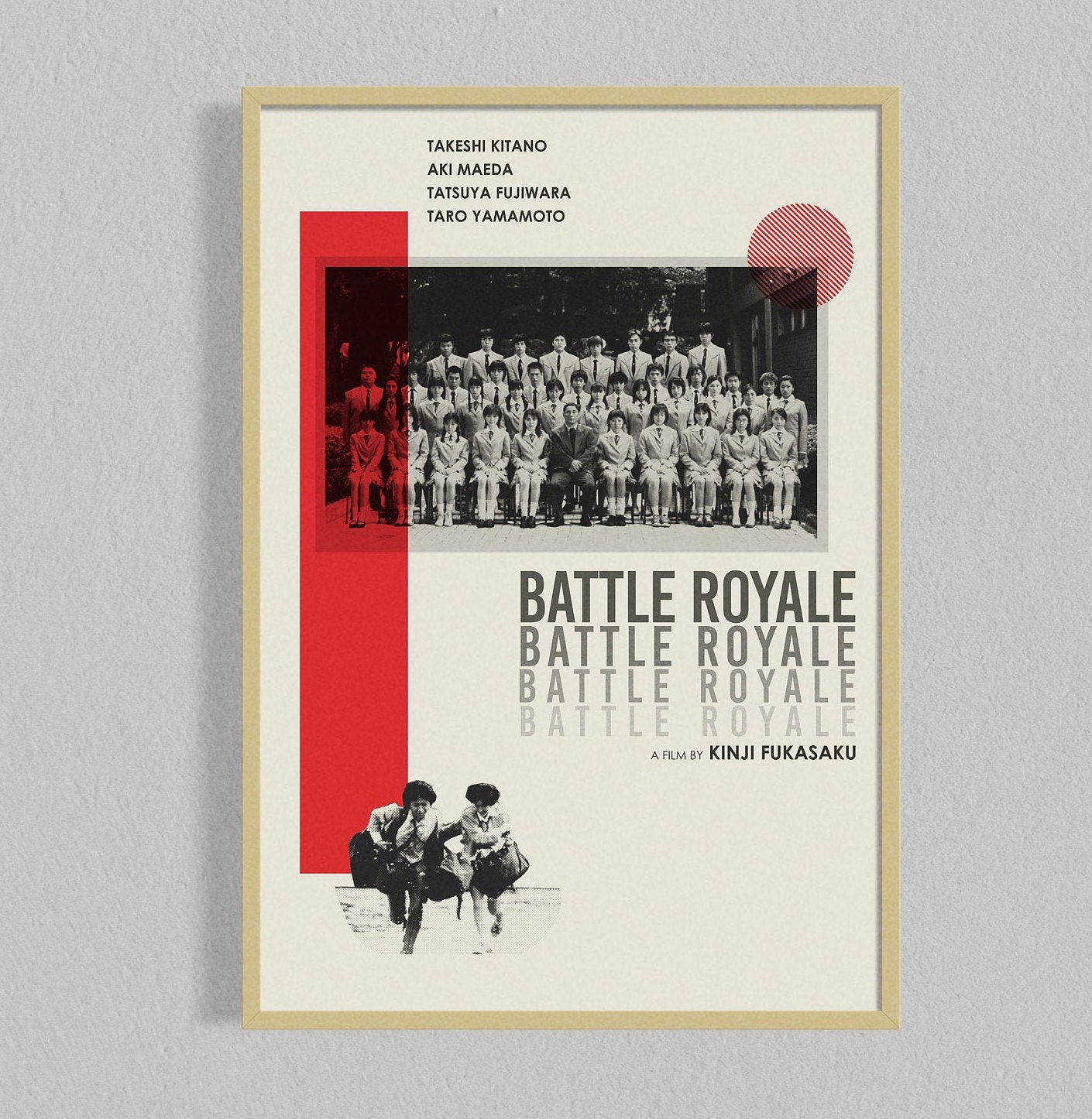 Battle Royale Mid Century Movie Poster | Film Posters | Minimalist Movie Poster | Digital Download | Printable Wall Art Poster