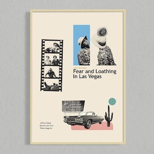 Fear and Loathing in Las Vegas Movie Poster | Film Posters | Minimalist Movie Poster | Digital Download | Printable Wall Art Poster
