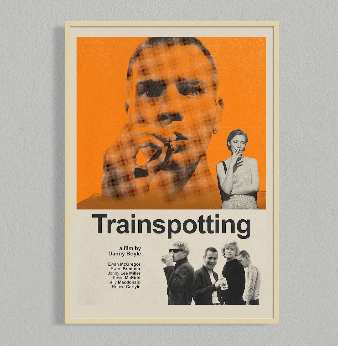 trainspotting ポスター　特大　ヴィンテージ　90年代　映画 Trainspotting Movie Poster 1996 28x40