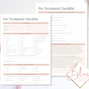 Beauty Salon Client Consultation & Consent Form, Esthetician Consent Forms, Client Information Form,
