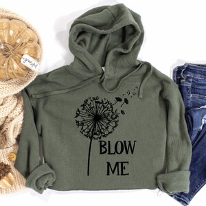 Blow Me Crop Top Hoodie