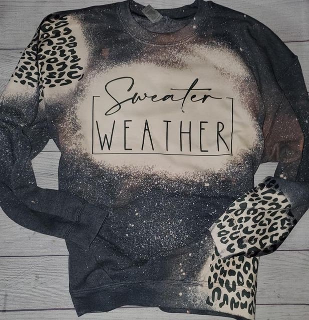 Sweater weather bleached sweatshirt sale