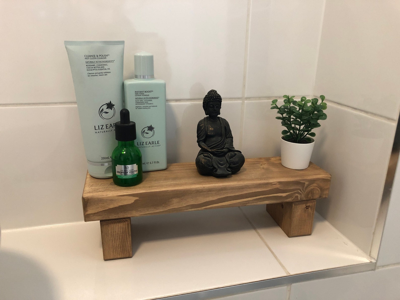 Wooden Countertop Tray Kitchen Stand Bathroom Shelf Riser Etsy