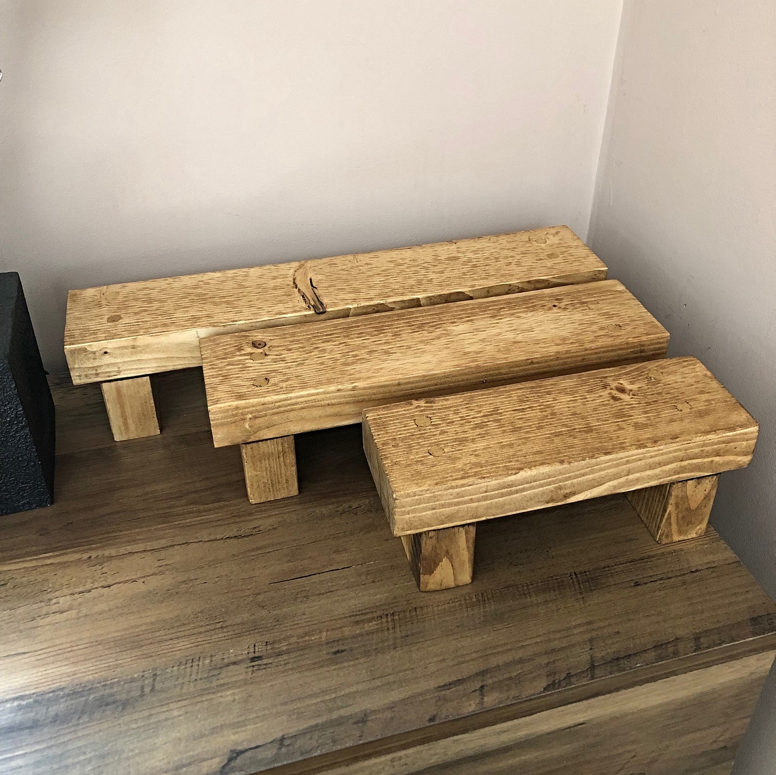 Wooden Countertop Tray Kitchen Stand Bathroom Shelf Riser Etsy UK