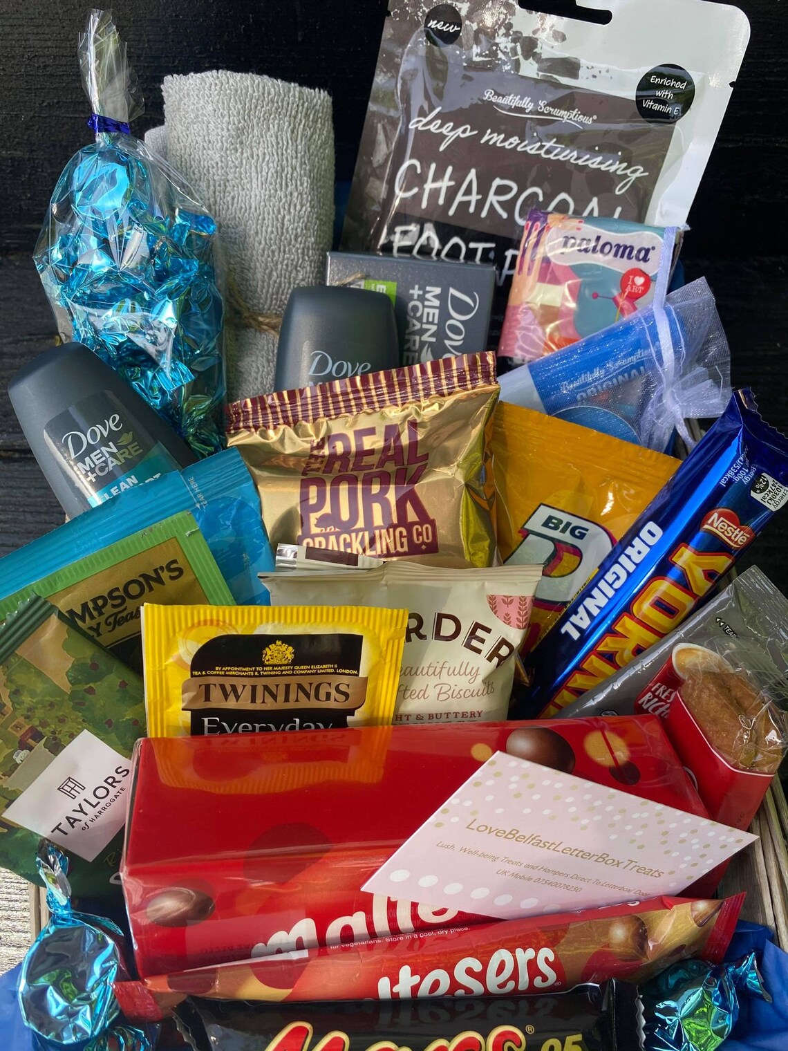 Birthday Hamper for Him Men's Food and Pamper Hamper Etsy