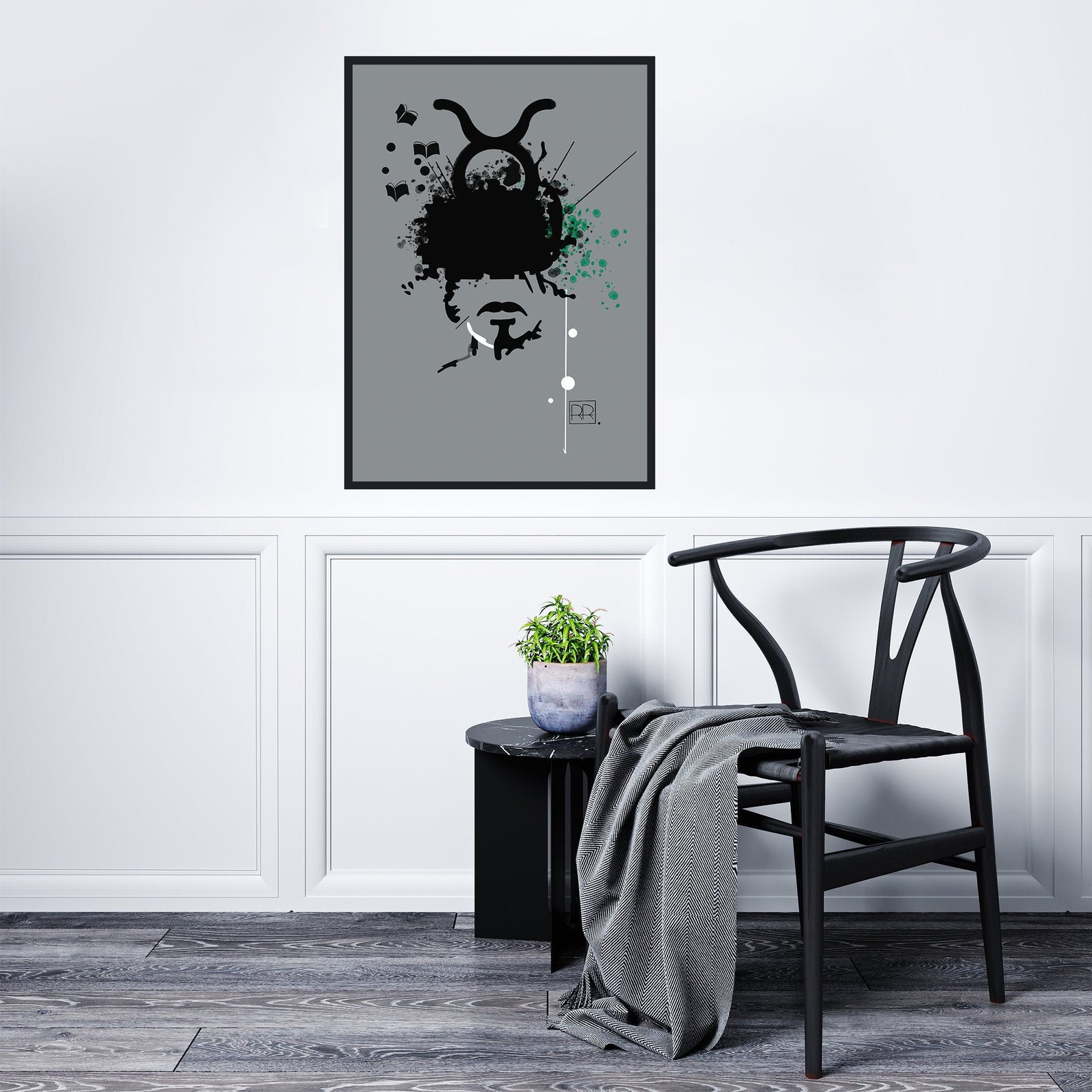 Horoscope poster design. Taurus. Wall art art print. | Etsy