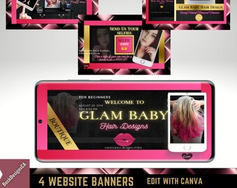 Instagram Banner Kit, Website and Blog Banner Bundle