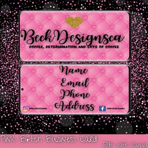 Pink B*tch Business Card | Mean Girls Inspired | Printable Business Cards