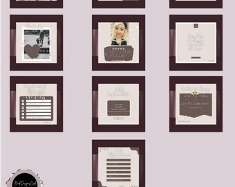 10+ Editable Instagram Posts For Social Media Influencers, Digital Marketing Templates Canva, Social Media Quote Minimalist Graphics