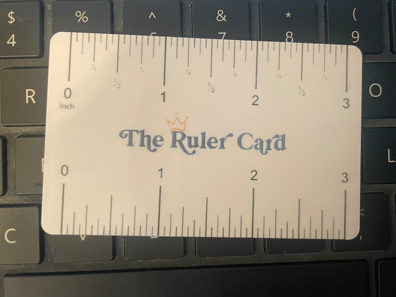 Ruler Wallet Card Useful Card for Wallet Wallet Accessory Etsy