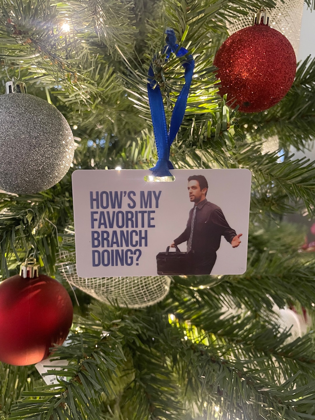 Favorite Branch Ryan Howard How's My Favorite Branch Doing Ornament | the Office ...