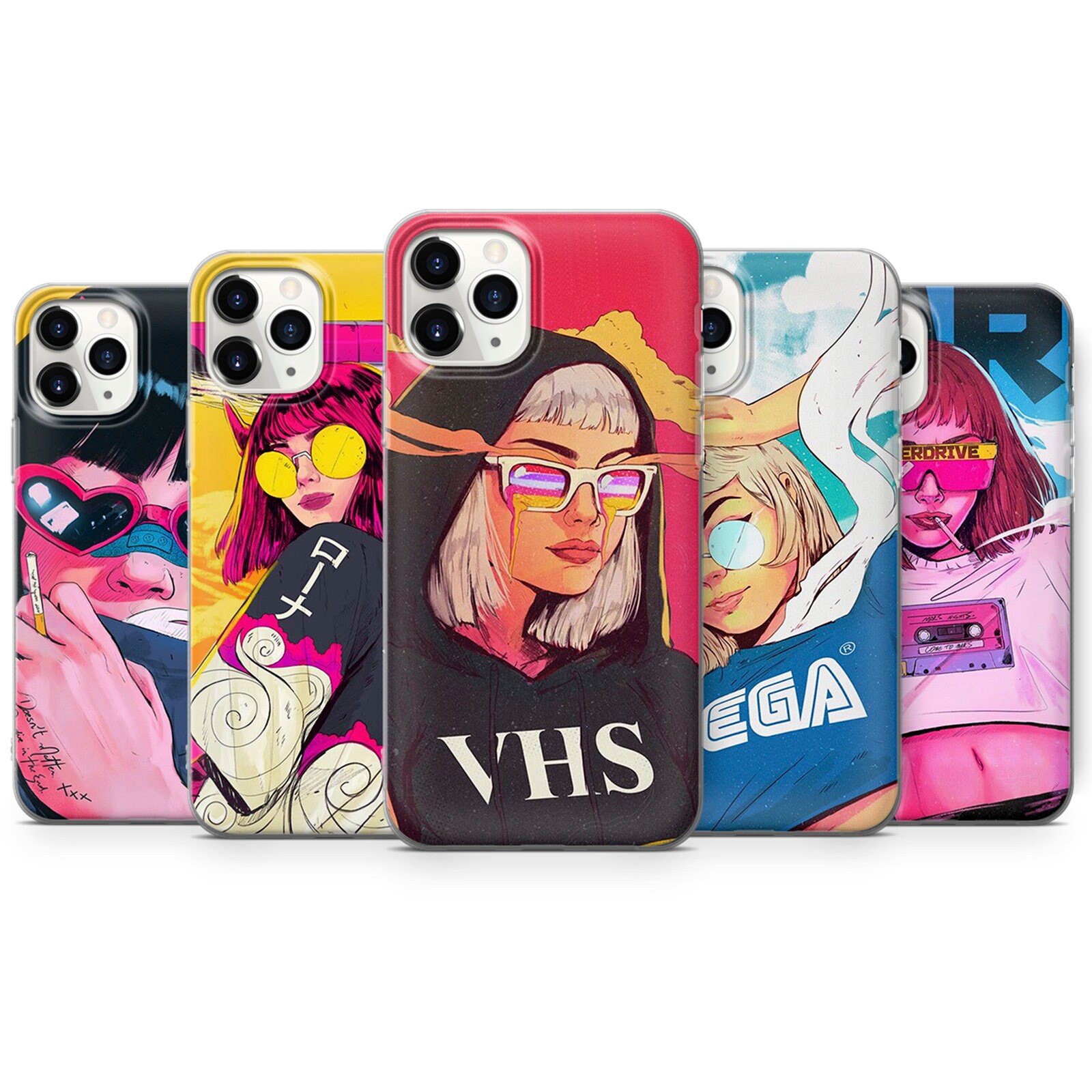 Cyber Girl Phone Case Fit for iPhone 12 8 XS XR 11 Etsy