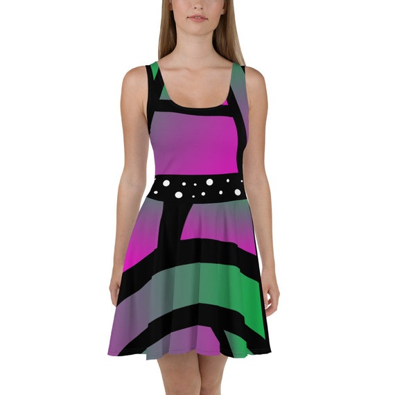 Emerging Butterfly Skater Dress