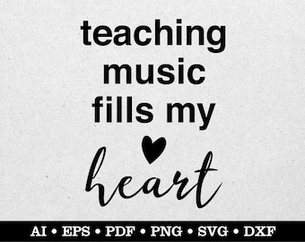 Music Teacher svg, Teacher Appreciation svg, Teacher Retirement svg, Musician svg, ai eps pdf svg png dxf